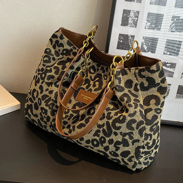 Leonora | Luipaard Charm Tote