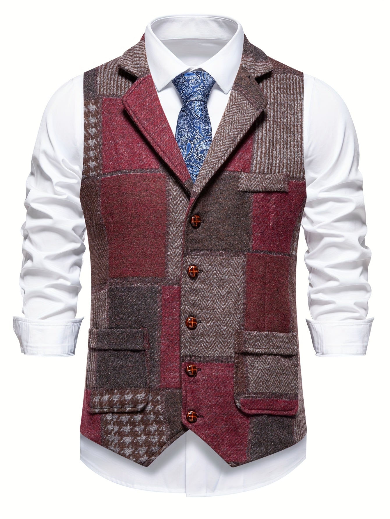 Robert | Elegant patchwork vest