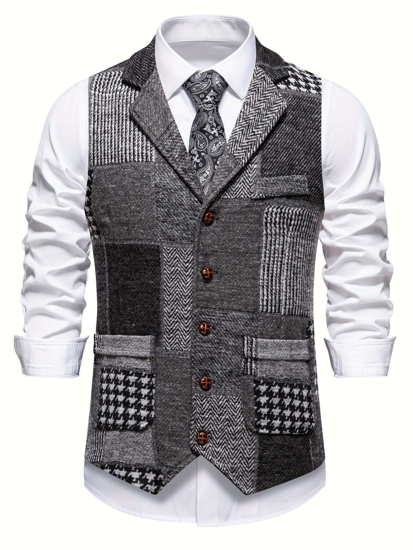 Robert | Elegant patchwork vest