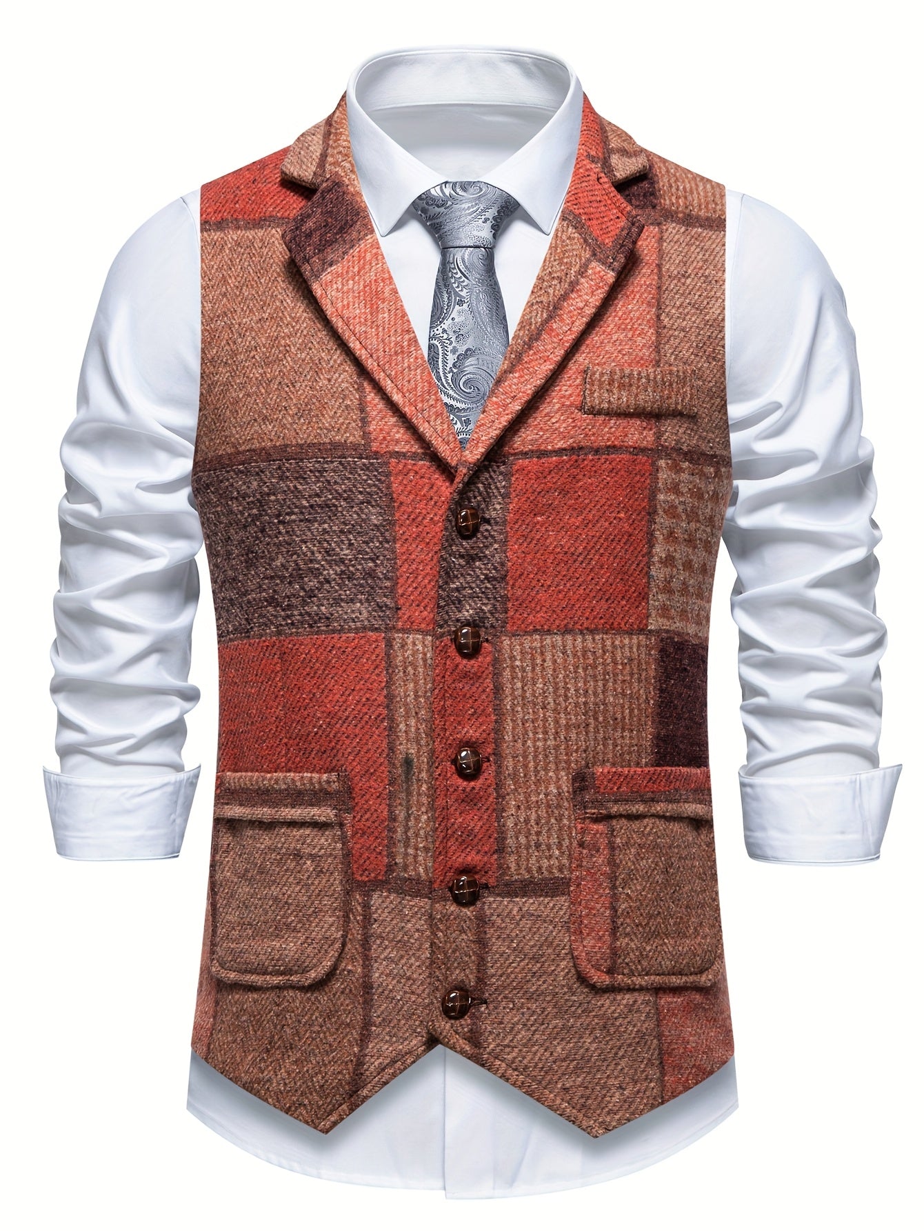 Robert | Elegant patchwork vest