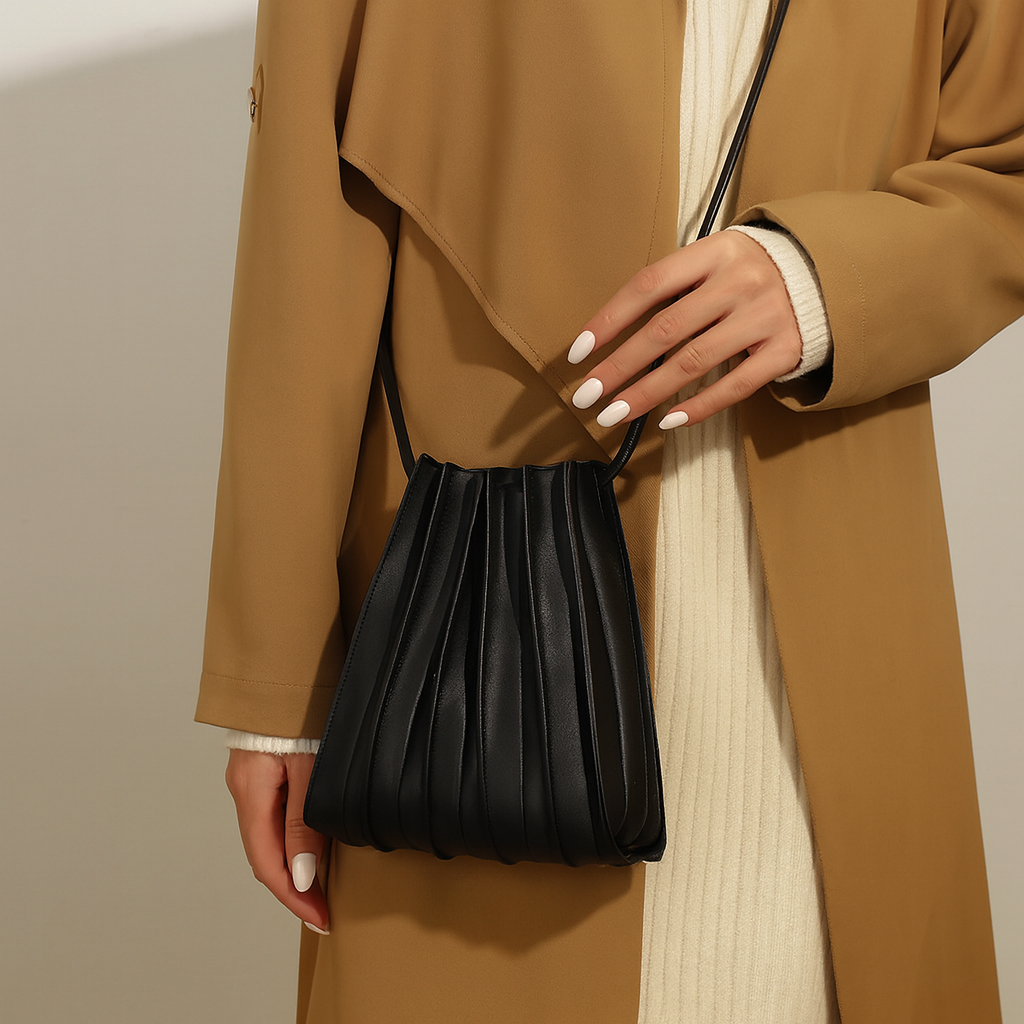 Faye geplooide crossbody 1