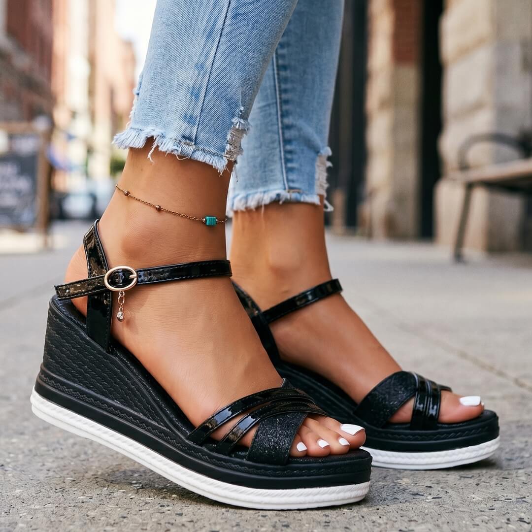 Gianna | Wedge Sandalen