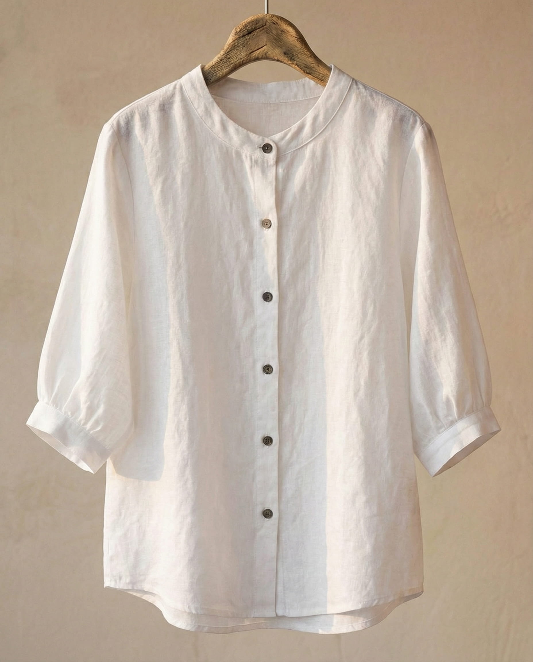 Cherie | Blouse van katoen en linnen