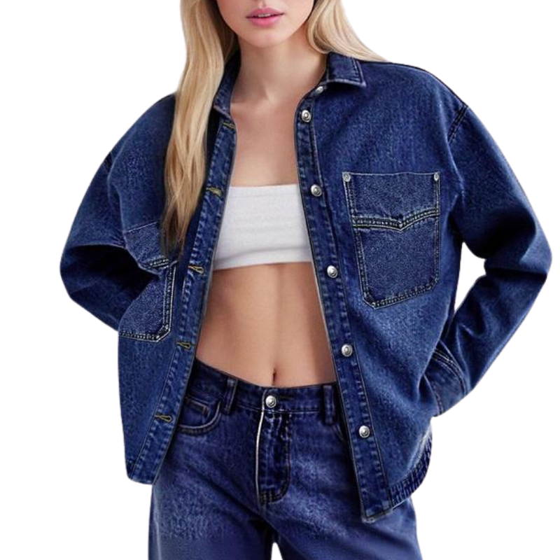 Lanie | Losse jas in vintage stijl