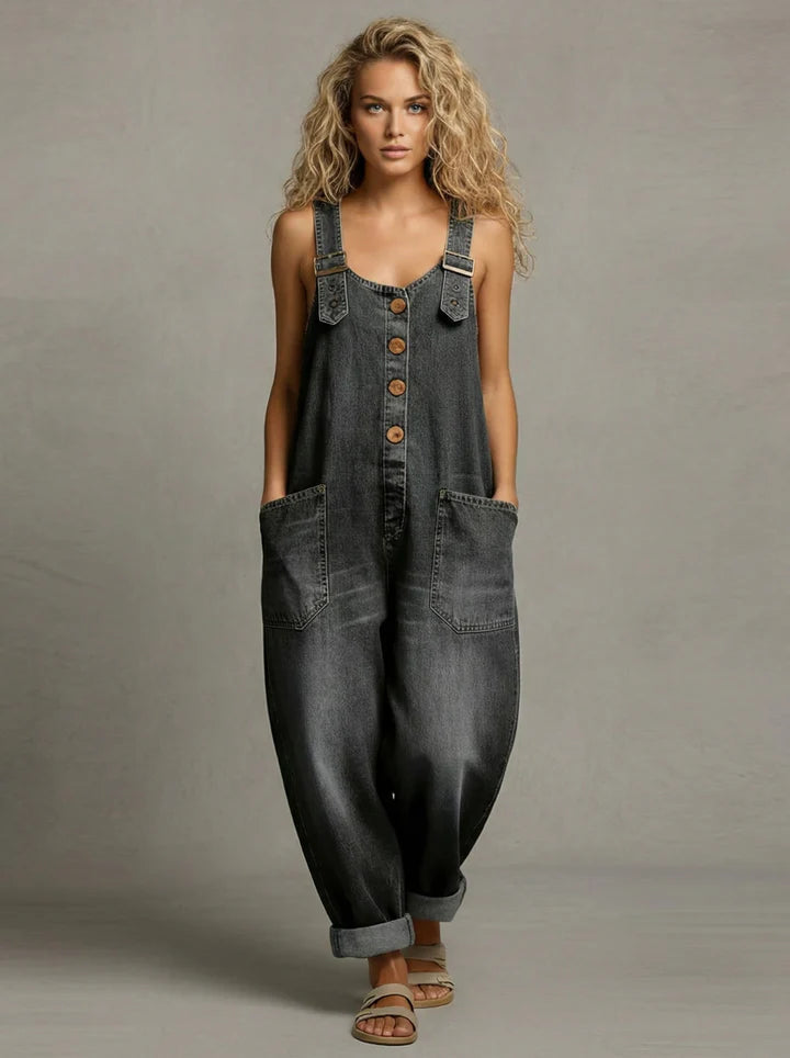 Lejla | Stijlvolle Denim Jumpsuit met zakken