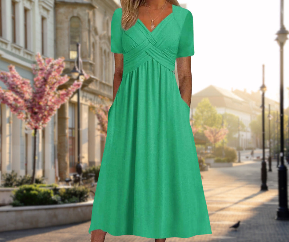 Leyla | Elegante en flatterende midi-jurk