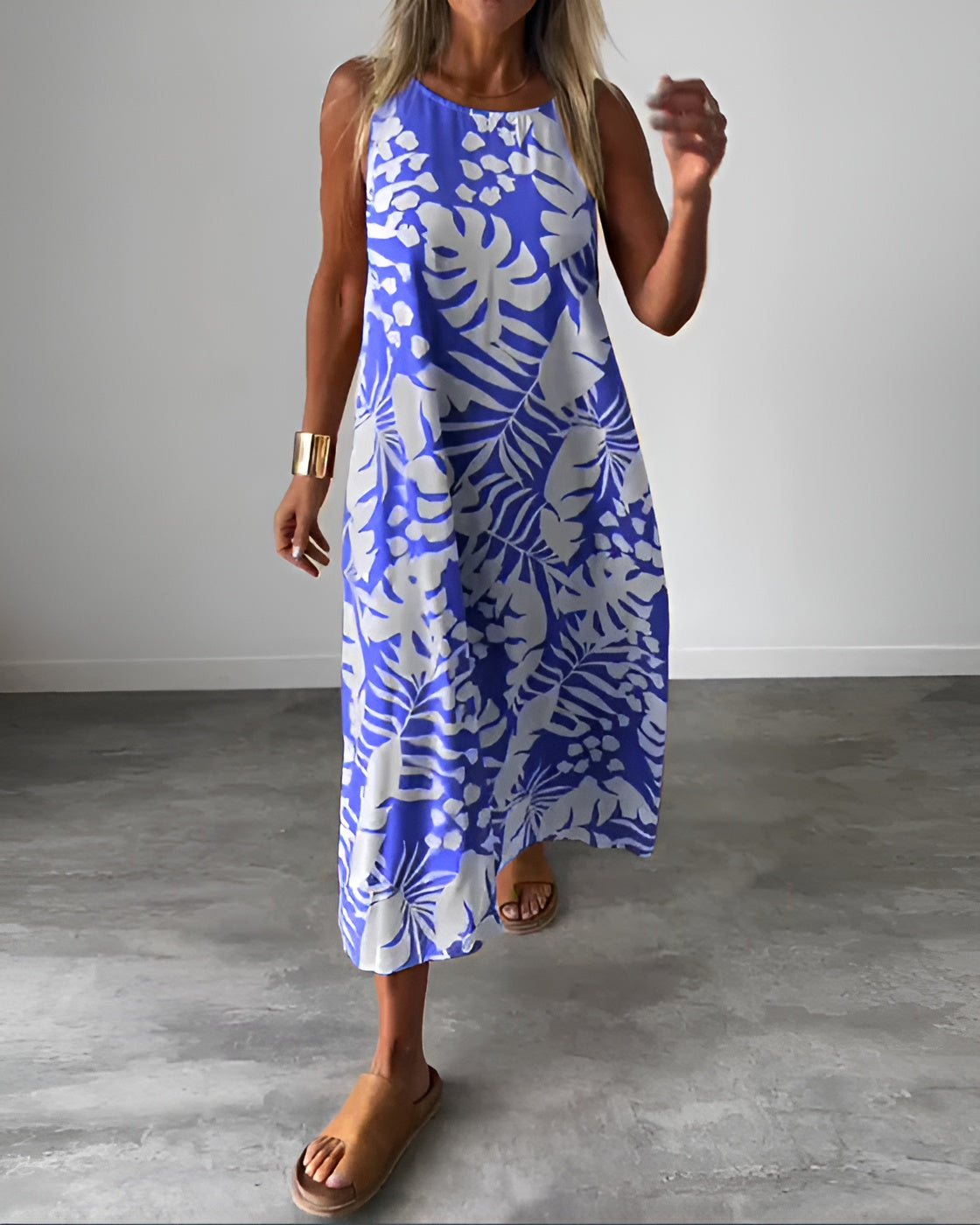 Liora | Zomerjurk met Tropische Print