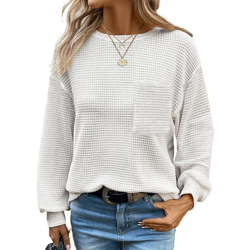 Liora | Gezellige oversized blouse met lange mouwen en ronde hals 0