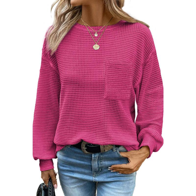 Liora | Gezellige oversized blouse met lange mouwen en ronde hals 5