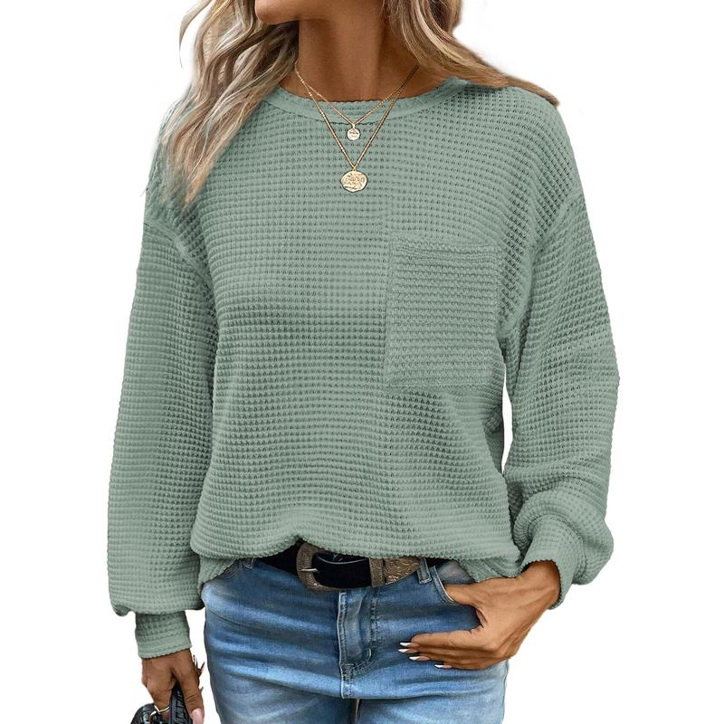 Liora | Gezellige oversized blouse met lange mouwen en ronde hals 8