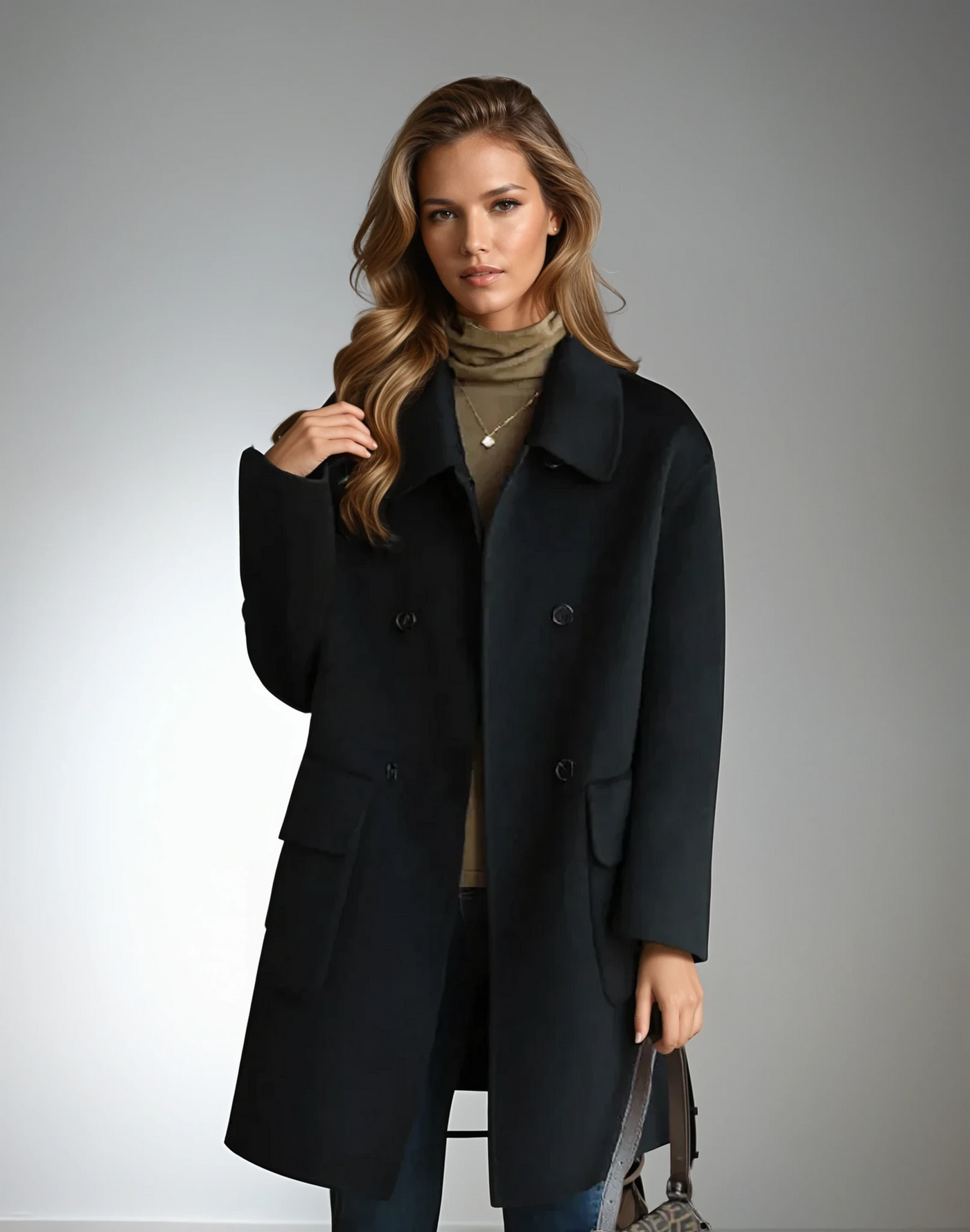 Megan | Elegante lange jas