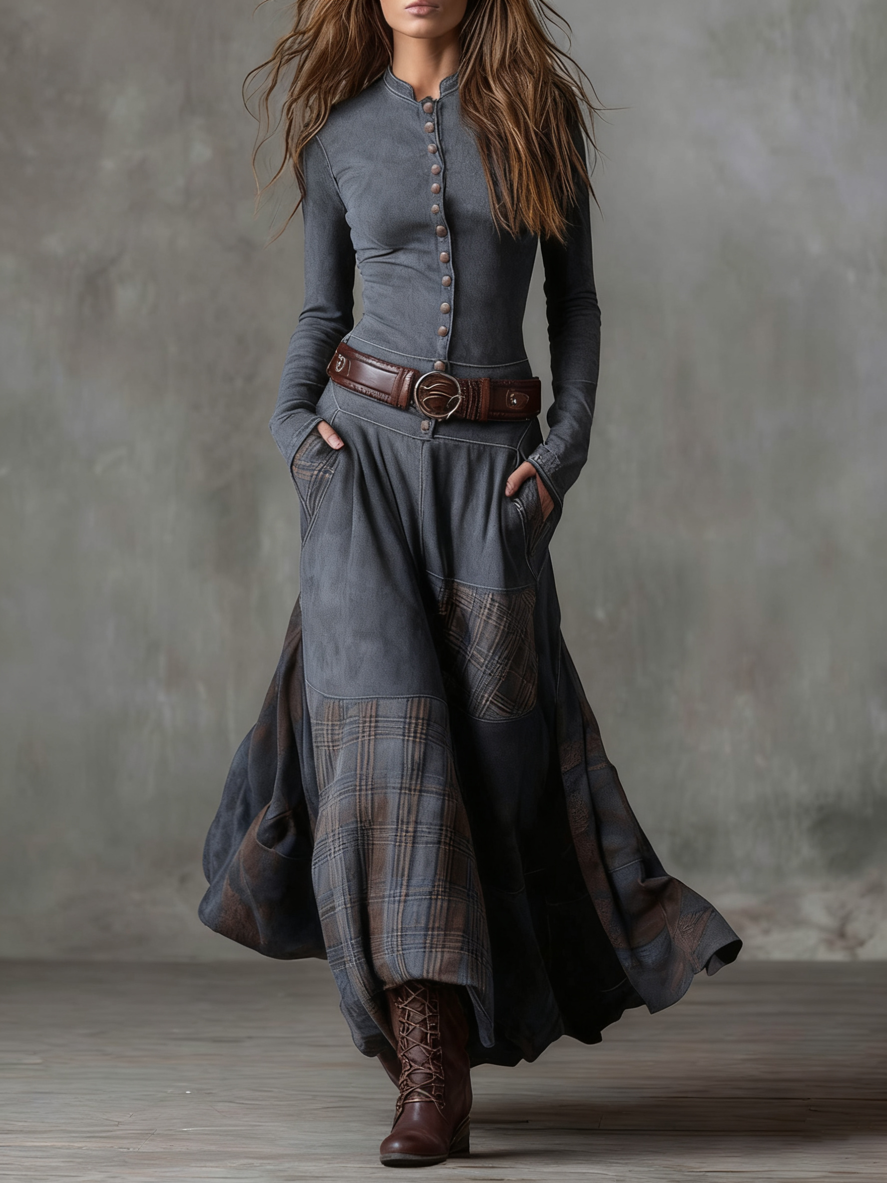 Michelle | Suède jurk met riem 8