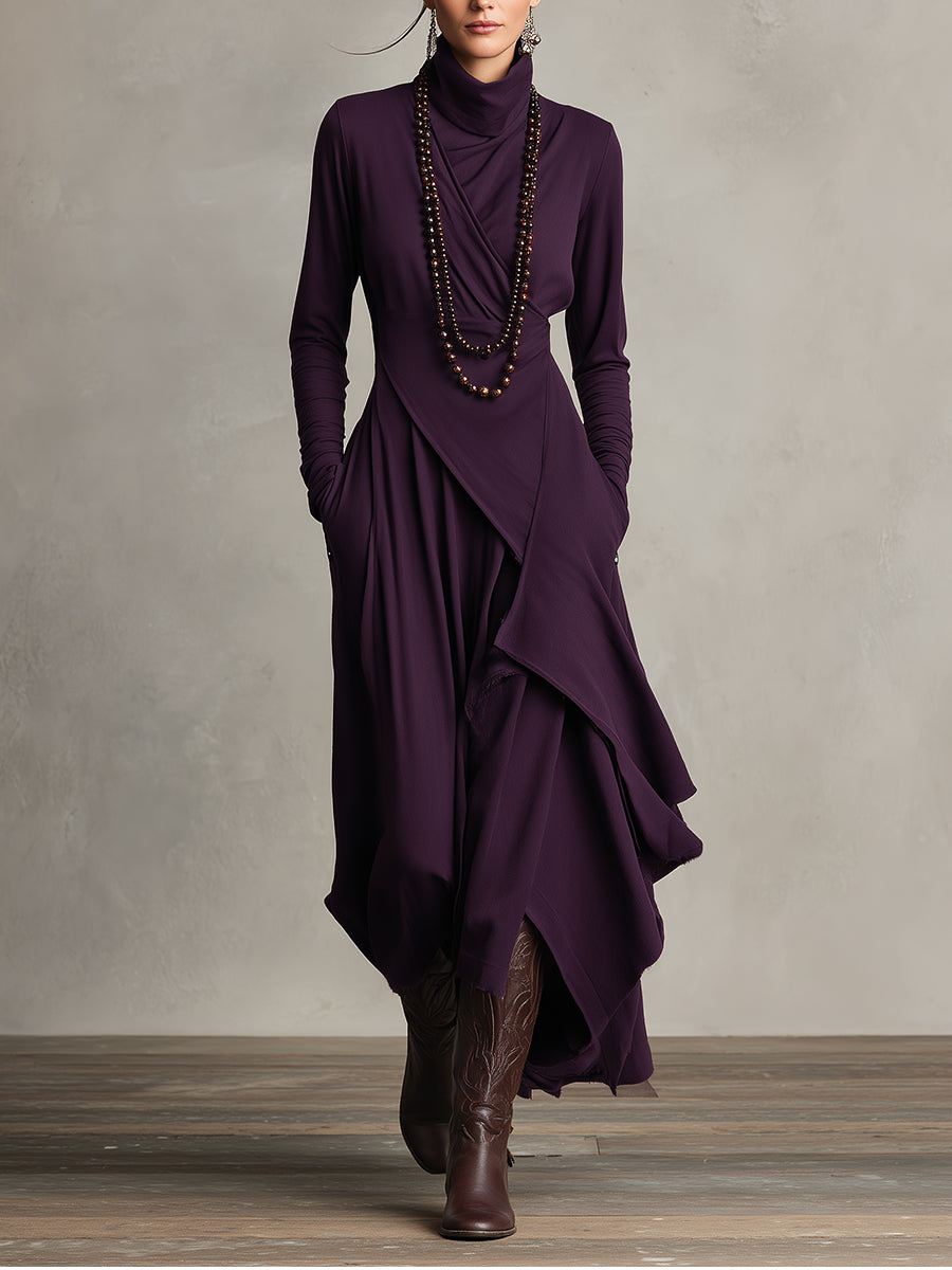 Natalie | Elegante gedrapeerde jurk 0