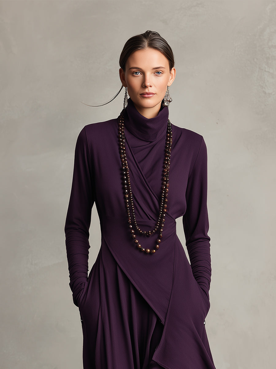 Natalie | Elegante gedrapeerde jurk 1