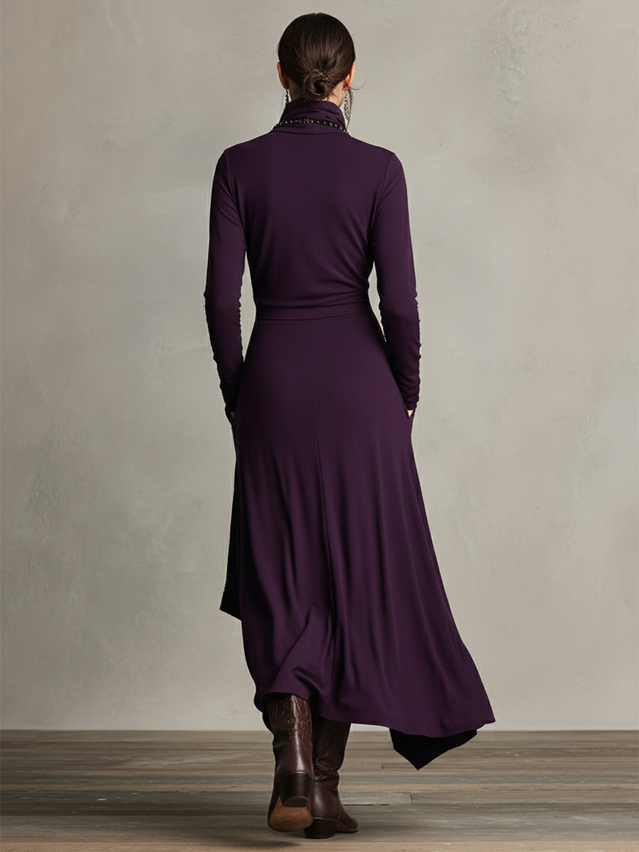 Natalie | Elegante gedrapeerde jurk 3