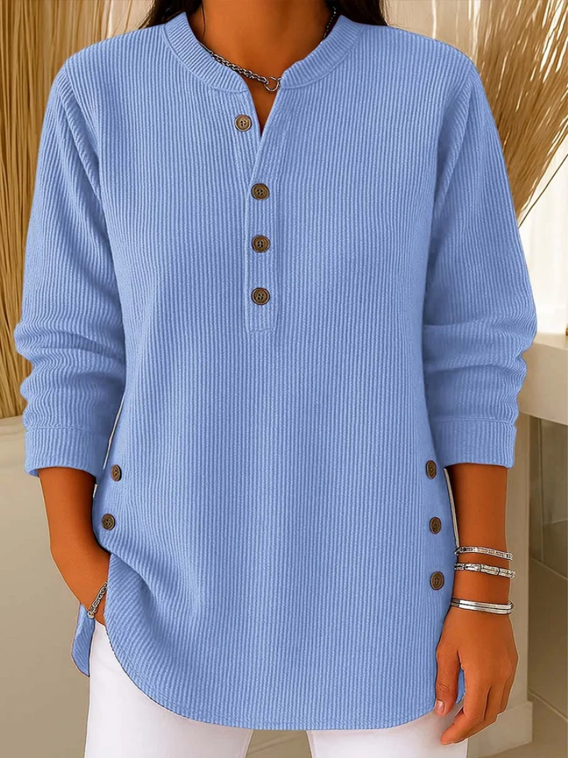 Lilia | Trui met subtiele knoopdetails