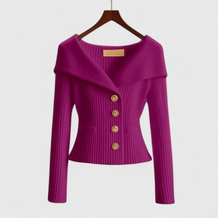 Pauline I Off-Shoulder gebreide cardigan 3