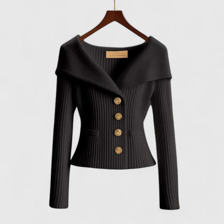 Pauline I Off-Shoulder gebreide cardigan 7