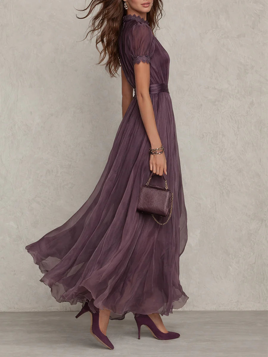 Percy | Maxi-jurk met kanten details
