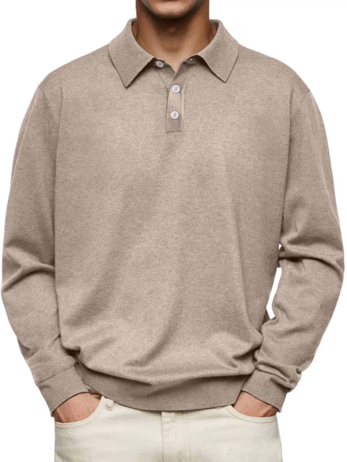 Brent | Casual Poloshirt Met Lange Mouwen