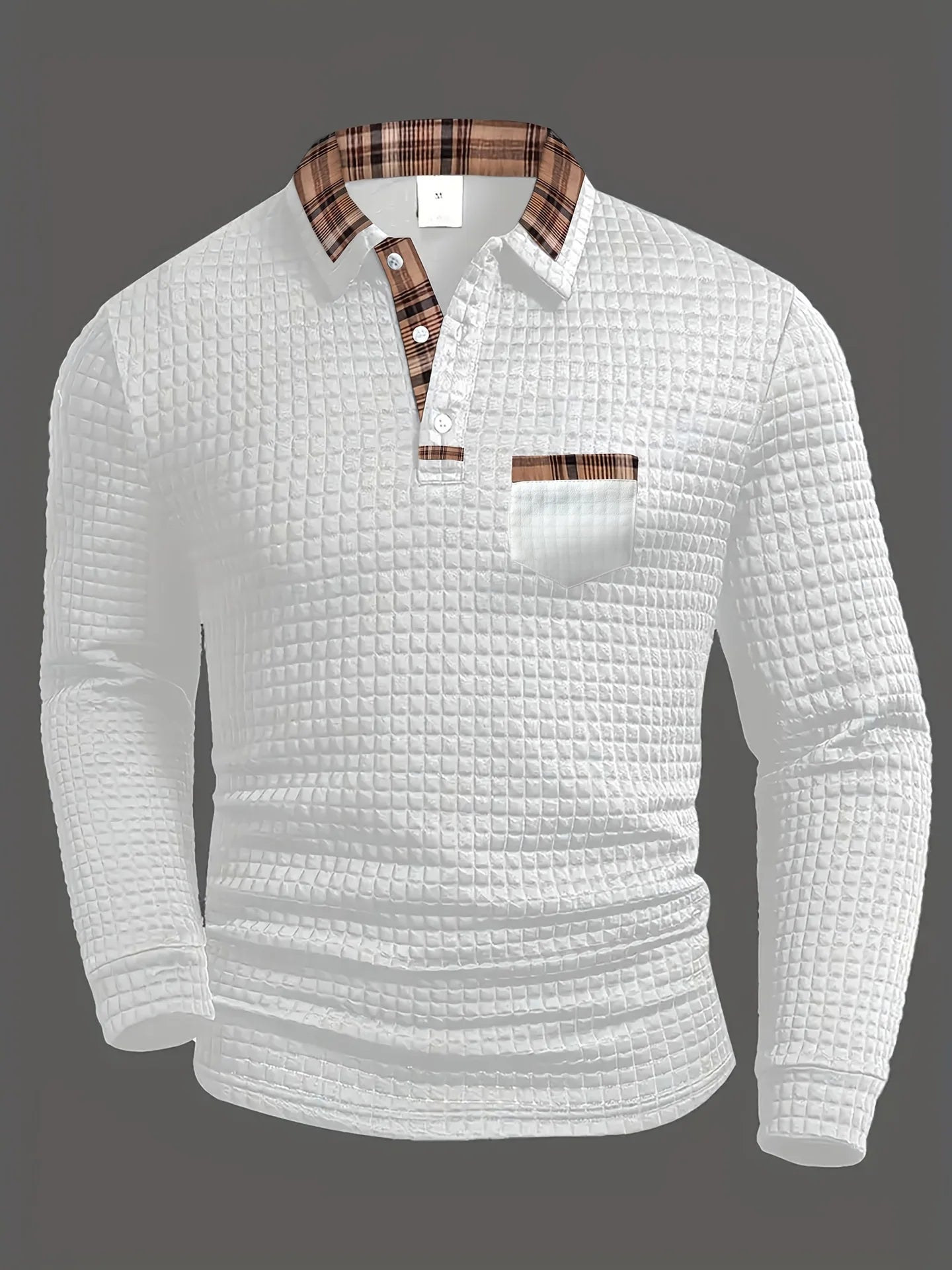 Brix | Polo Shirt Met Ruitpatroon