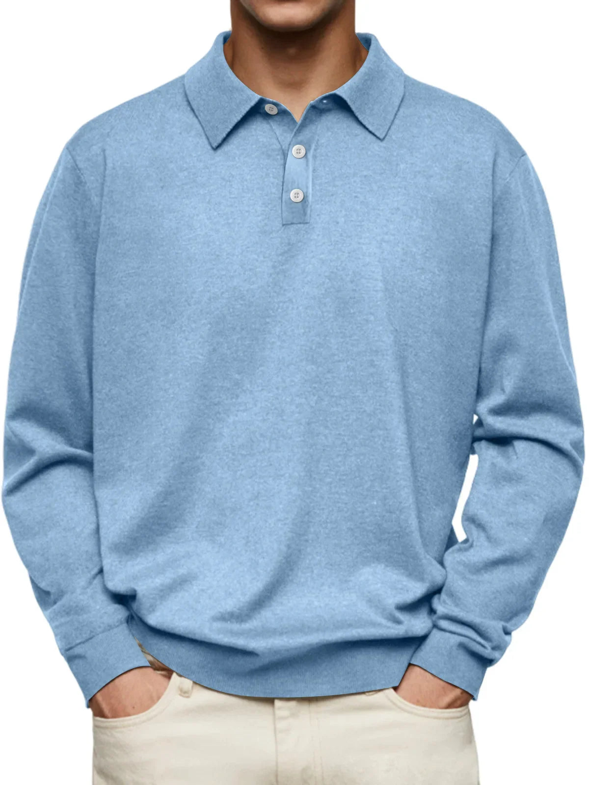Brent | Casual Poloshirt Met Lange Mouwen