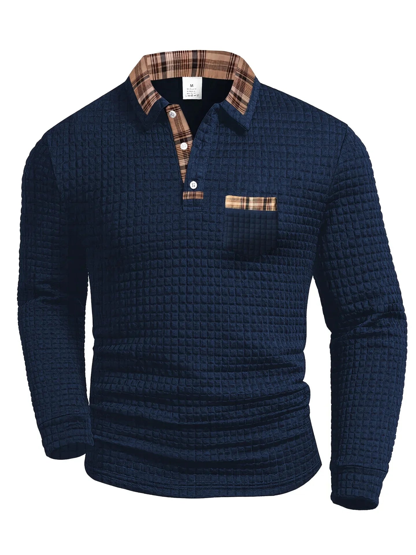 Brix | Polo Shirt Met Ruitpatroon