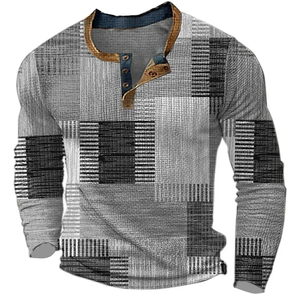 Benson | Kleurrijk Heren Shirt Met Lange Mouwen