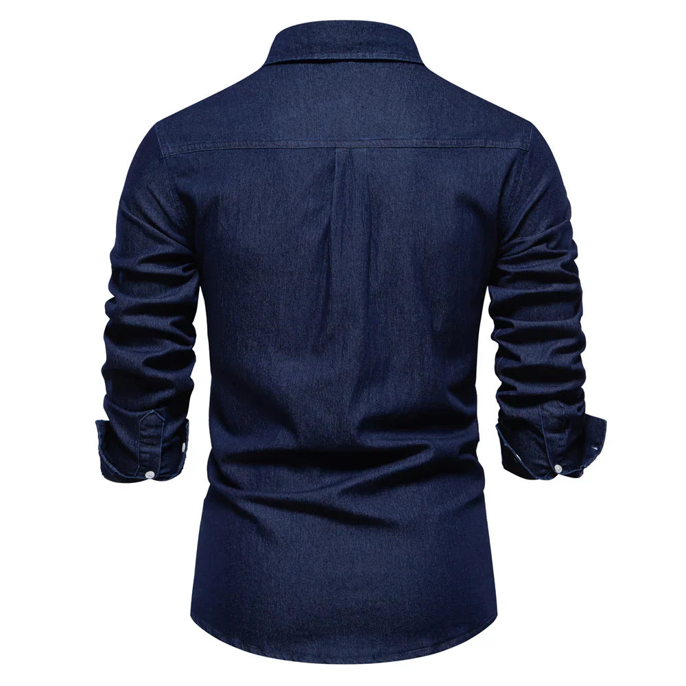 Levi | Robuust Denim Overhemd