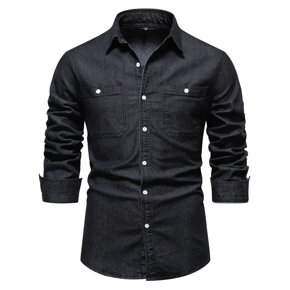 Levi | Robuust Denim Overhemd