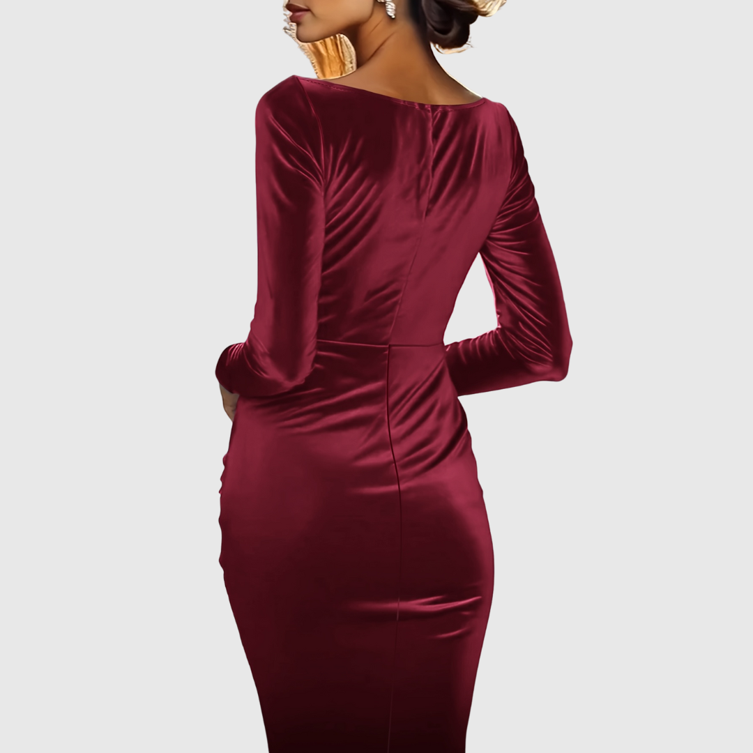 Selliv | Effen Bodycon Feestjurk 5