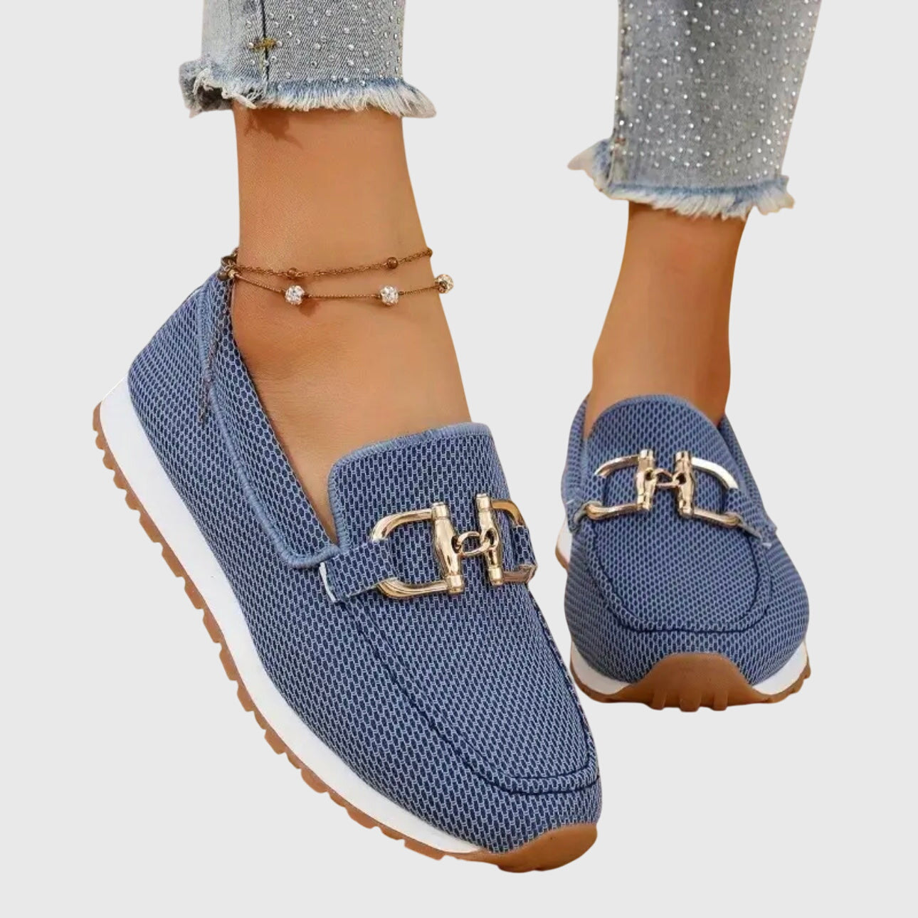 Susie | Elegante slipper met gouden details