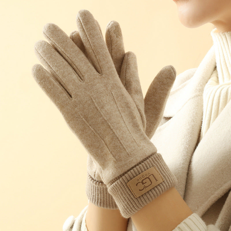 Touchscreen handschoenen van kasjmierwol 1