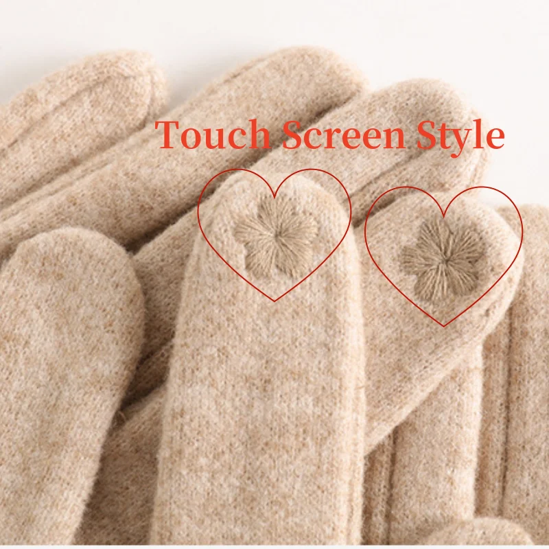 Touchscreen handschoenen van kasjmierwol 2