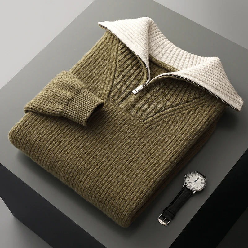 Vermont Wool Quarter Zip 3