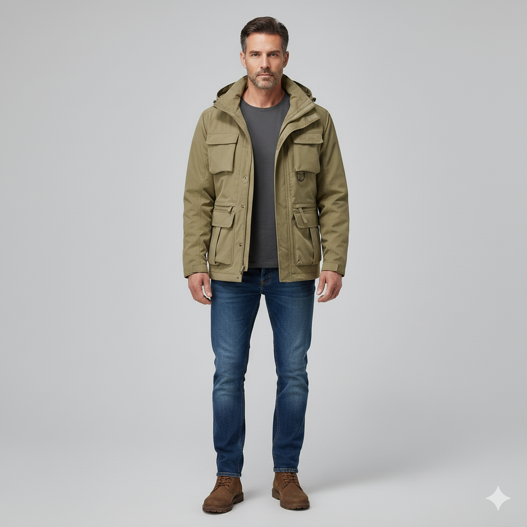 Winterjas in militaire stijl voor heren | Weerbestendig 3
