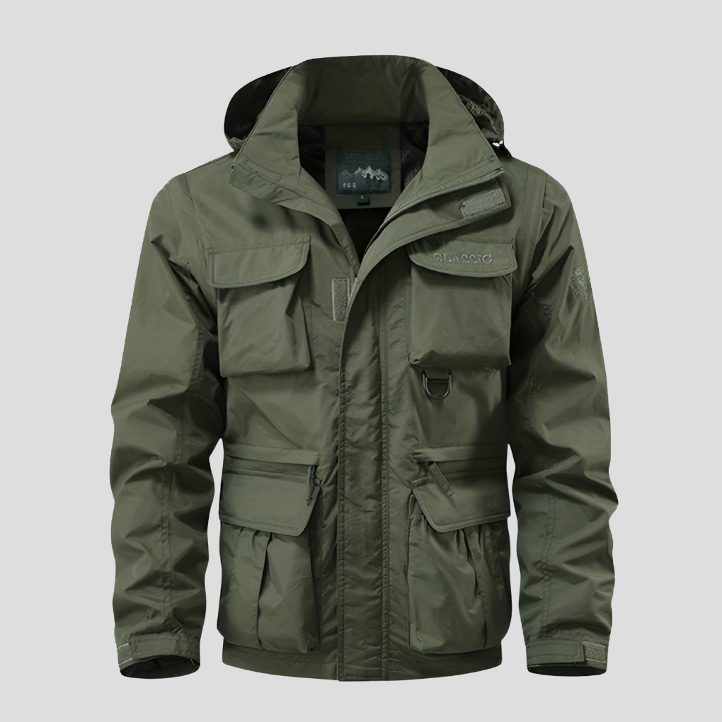 Winterjas in militaire stijl voor heren | Weerbestendig 7