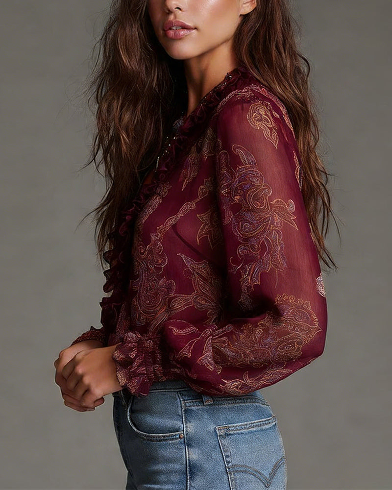 Kimmery | 1/2 Zip Blouse