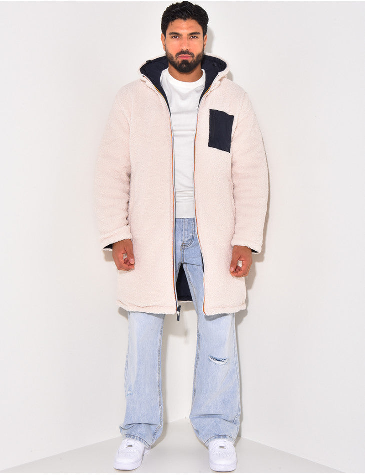 Milo | Warme casual lange jas