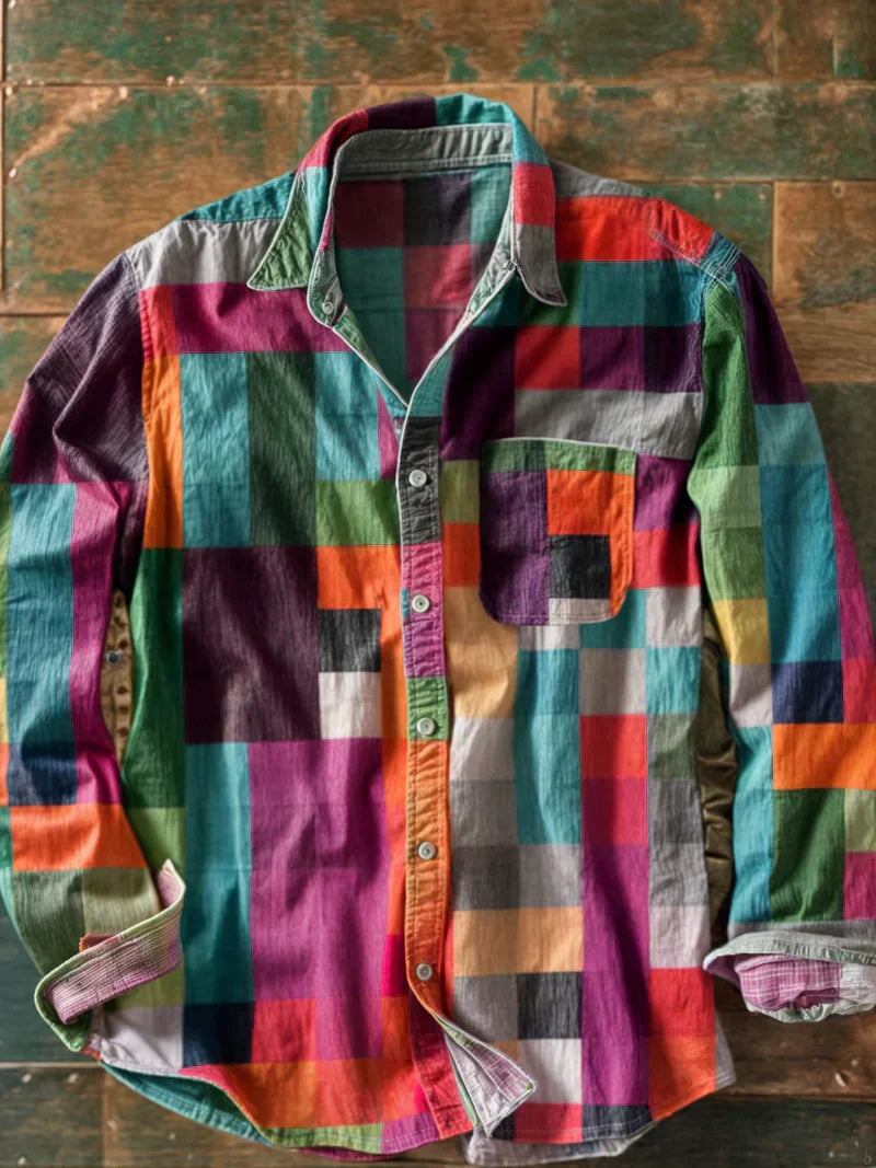 Sietse | Premium Patchwork Overhemd