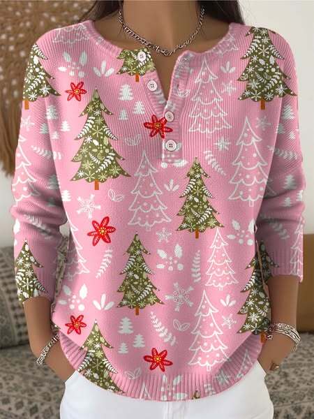 Sarcy | Kerstblouse met knopen