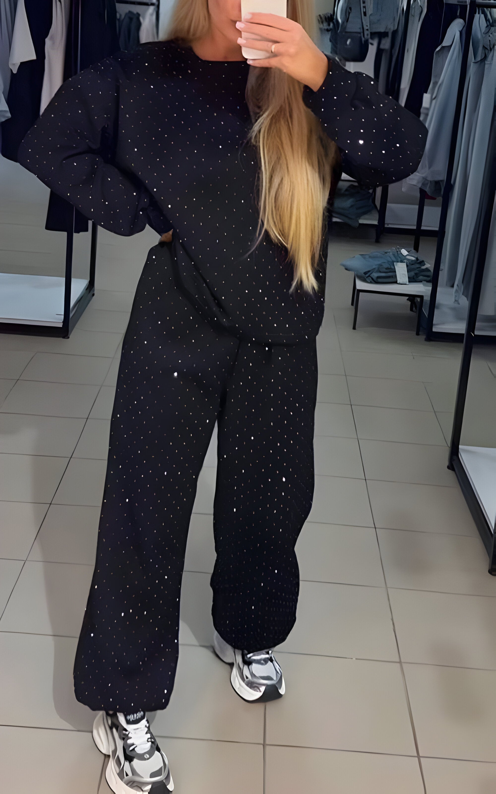 Jade | Sparkling Rhinestone Lounge Set